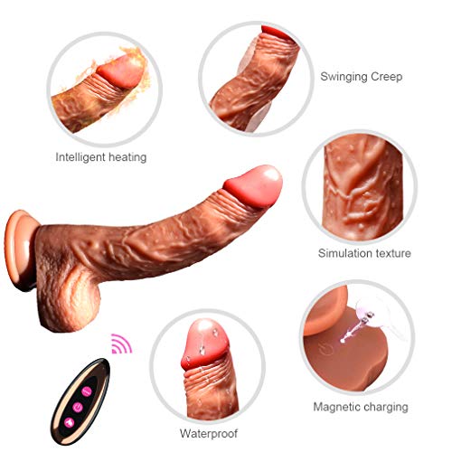 Ssuu Didlo Thrusting Machine Dicks For Womens With Magic Vibration Modes, Handsfree Personal Fitness Wand With Strong Suction Cup For Body Massage, Whisper Quiet, Waterproof,best