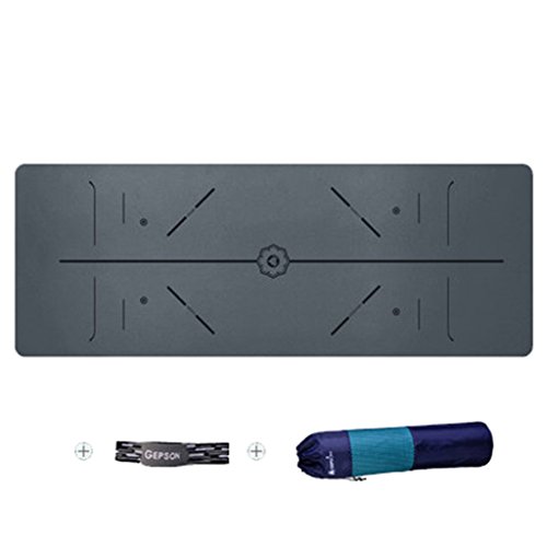 W Z Z Natural Rubber Yoga Mat Length 1830width 680thickness 5mm Fitness Mat Pilates Exercise Mat With Storage Bag Yoga Enthusiasts Best Choice (color : B, Size : 18368cm)