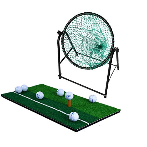 Xdkq Golf Training Net Set Complete With A Golf Chipping Mat/a Tee Holder,portable Golf Practice Aids,best Indoor Fitess Sport, For Birthday