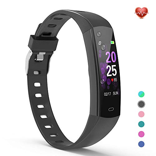 Yoyofit Slim Kids Fitness Tracker Heart Rate Monitor, Kids Activity Tracker Waterproof Pedometer Watch, Digital Kids Alarm Clock Step Calorie Sleep Health Tracker As Best Fitness Gift